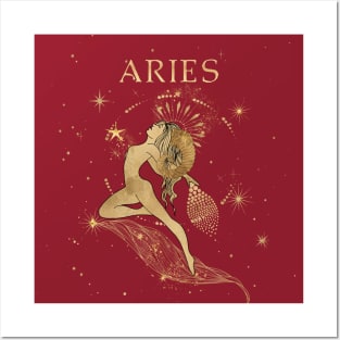 Aries zodiac sign Posters and Art